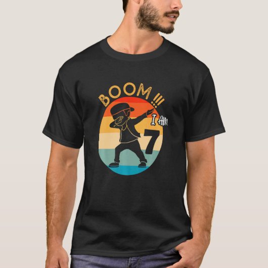 ダビングボーイ7誕生日服7 7歳 Tシャツ (正面)
