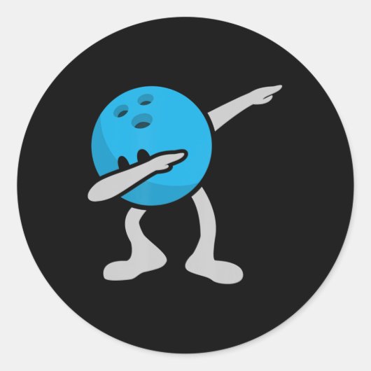 ダビングボーリング誕生日パーティーボーリングギフト ラウンドシール (正面)