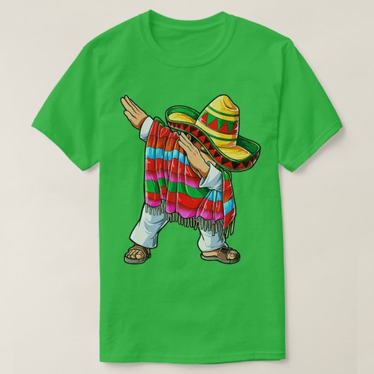 ダビングメキシコポンチョCinco de Mayo Boys Men Somb Tシャツ (デザイン正面)