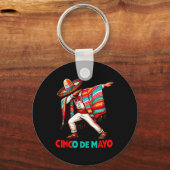 ダビングメキシコポンチョCinco De Mayo Fiesta キーホルダー (正面)