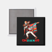 ダビングメキシコポンチョCinco De Mayo Fiesta マグネット (正面/裏面)