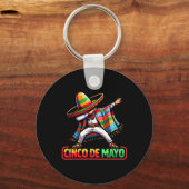 ダビングメキシコポンチョCinco De Mayo Fiesta 1 キーホルダー (正面)