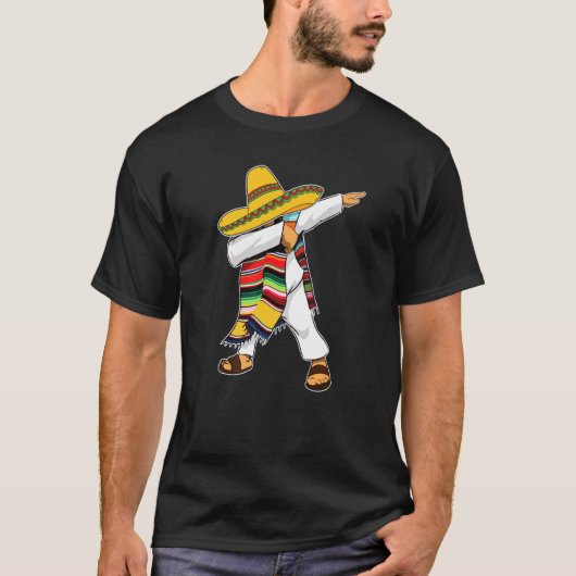 ダビングメキシコポンチョCinco De Mayo Somberro Tシャツ (正面)