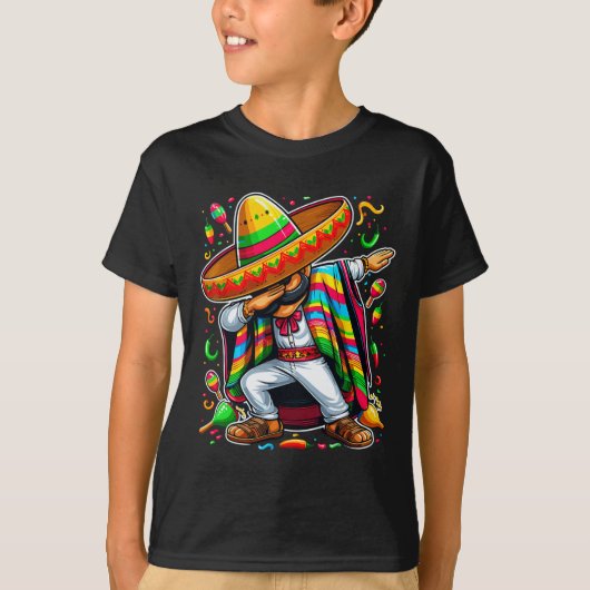 ダビングメキシコポンチョCinco De Mayo Tシャツ (正面)