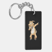 ダビングヤギおもしろい農家ファームズダブダンス キーホルダー (正面左)