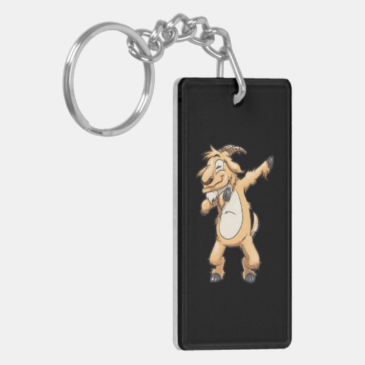 ダビングヤギおもしろい農家ファームズダブダンス キーホルダー (正面左)