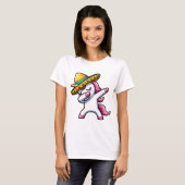 ダビングユニコーンおもしろいシンコデマヨ Tシャツ (正面フル)