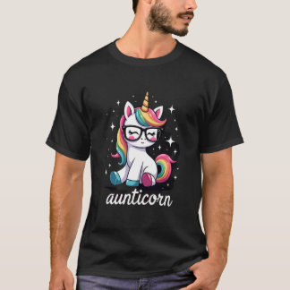 ダビングユニコーンのおばさん Aunticorn Auntie Aunt Tシャツ