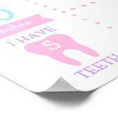 ダビングユニコーンガールファースト誕生日マイルストーン ポスター (角)