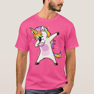 ダビングユニコーンダブヒップホップおもしろい魔法 Tシャツ