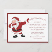 ダビングレッドサンタクロース|おもしろいホリデークリスマスユーモア シーズンカード (正面)