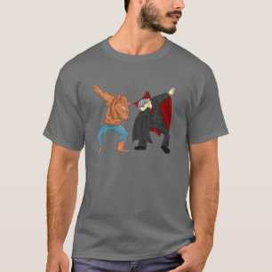 ダビング人狼ゴシック様式ヴァンパイアVampハロウィーンCos Tシャツ