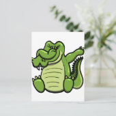 ダビング動物アリゲーター ポストカード (スタンド正面)