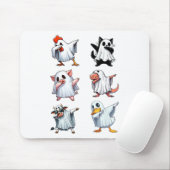 ダビング動物ファームハロウィーン幽霊の衣装おもしろい マウスパッド (マウス)