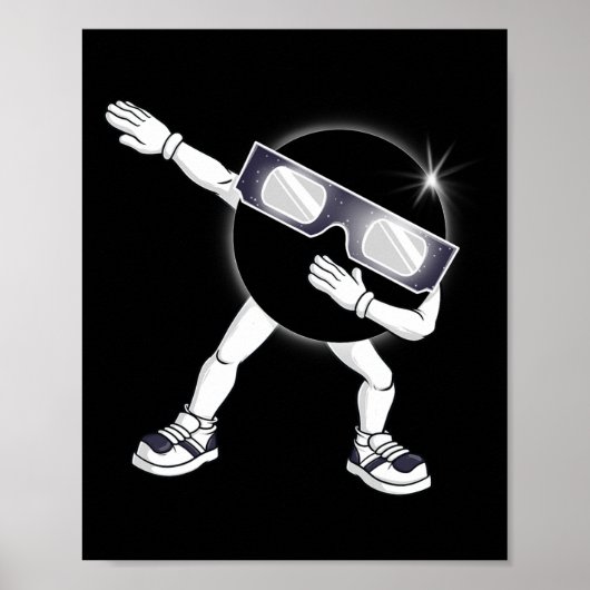 ダビング太陽のトータルEclipse 2024トータリティDab子供 ポスター (正面)