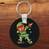 ダビング小妖精や小人クリスマスツリーライトボーイズキッズダブXm キーホルダー (裏面)