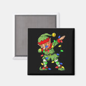 ダビング小妖精や小人クリスマスツリーライトボーイズキッズダブXm マグネット (正面/裏面)