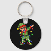 ダビング小妖精や小人クロースクリスマスツリーライトボーイズキッズ キーホルダー (裏面)