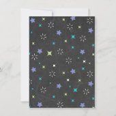 ダビング少年ユニコーン誕生日パーティーの招待 招待状 (裏面)