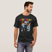 ダビング少年9歳サッカー選手9誕生日 Tシャツ (正面フル)