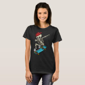 ダビング海賊スケルトン Tシャツ (正面フル)