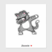 ダビング猫ステッカーおもしろい- Cat Dab Dance子猫 シール (シート)