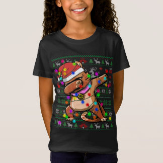 ダビング猫フェアリーのライト醜いクリスマスセーターCo Tシャツ