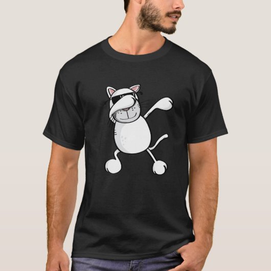 ダビング猫 ダブダンス 猫のための猫 Tシャツ (正面)