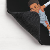 ダビング選手バスケットボール8歳ボーイズエイトバール マウスパッド (コーナー)