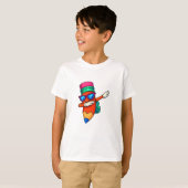 ダビング鉛筆ペン少年少女子供幼児 Tシャツ (正面フル)