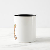 ダビング銀杏パンの木ライトクリスマス ツートーンマグカップ (中央)