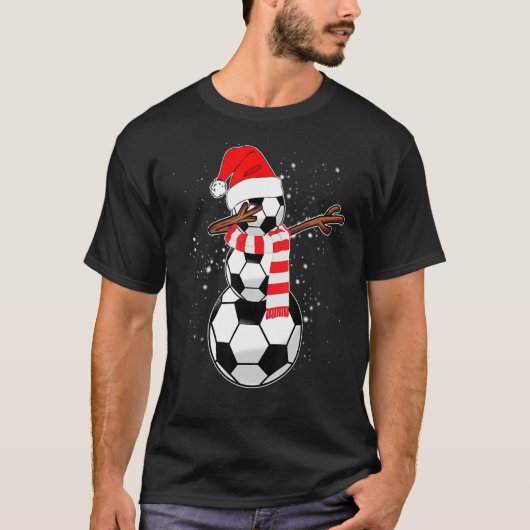 ダビング雪だるまサッカー Tシャツ (正面)