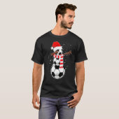 ダビング雪だるまサッカー Tシャツ (正面フル)