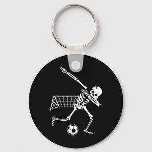 ダビング骸骨サッカーユーモア ハロウィン プレゼント キーホルダー