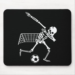 ダビング骸骨サッカー ユーモア おもしろ ハロウィン プレゼント マウスパッド