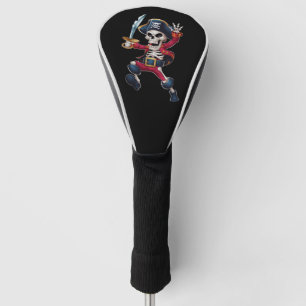 ダビング骸骨海賊ハロウィン子供ジョリーロジャー ゴルフヘッドカバー