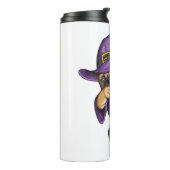 ダビング魔女パグキュートハロウィーンパグダブおもしろい タンブラー (回転左)