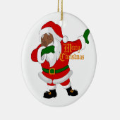 ダビング黒サンタクロース セラミックオーナメント (右)