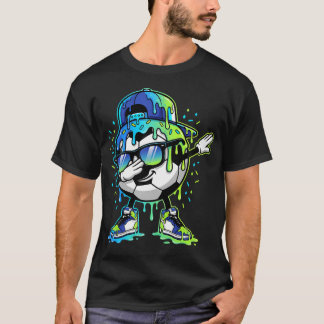 ダビング アイスクリーム スプリンクル サッカー ドリップ ボーイズ Tシャツ