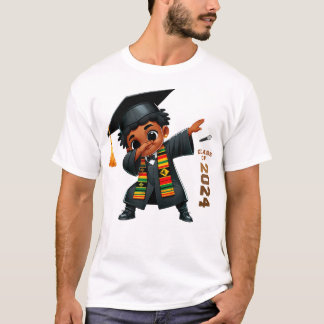 ダビング・アフリカ・ブラック・トドラー・ボーイ卒業 Tシャツ