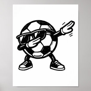 ダビング サッカー Ll 楽しい スポーツ プレーヤー ダブ ダンス フット ポスター