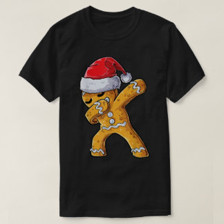 ダビング・ジンジャーブレッドマン 楽しいクリスマスデザイン Tシャツ