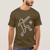 ダビング・スティック・フィギュア・サッカー Tシャツ (正面)