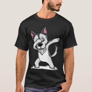 ダビング・ハスキーおもしろい Tシャツ