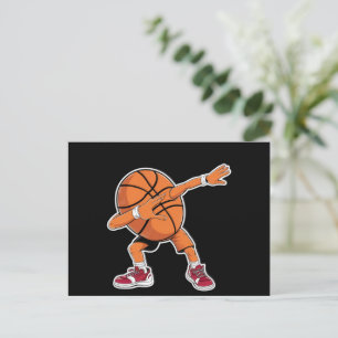 ダビング バスケットボール おもしろ スポーツ プレーヤー ポストカード