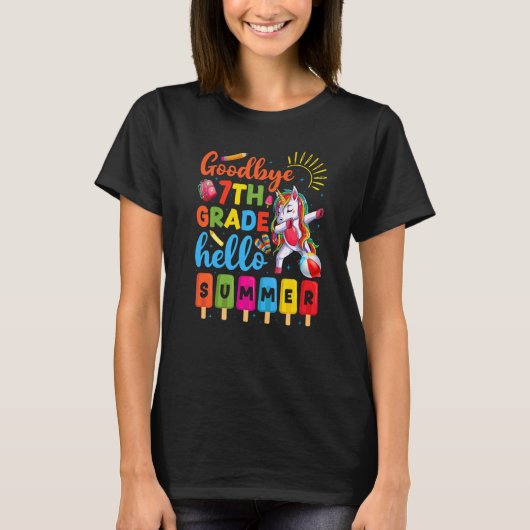 ダビング・ユニコーン7年生先生学生少年ヘル Tシャツ (正面)