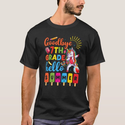 ダビング・ユニコーン7年生先生学生少年ヘル Tシャツ (正面)