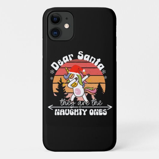  ダビング ユニコーン おもしろ クリスマス Case-Mate iPhoneケース (裏面)