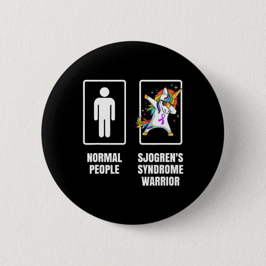 ダビング・ユニコーン・ジョグレン症候群の戦士サバイヴォ 缶バッジ (正面)