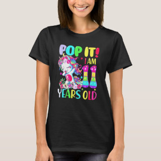 ダビング ユニコーン ポップイット 11歳 フィジット おもちゃ Tシャツ